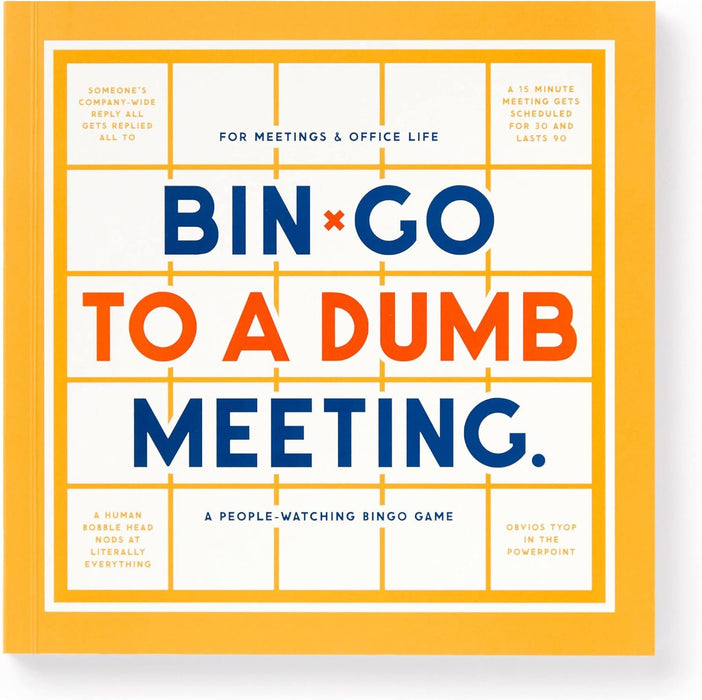 Bin-go to a Dumb Meeting Bingo Book