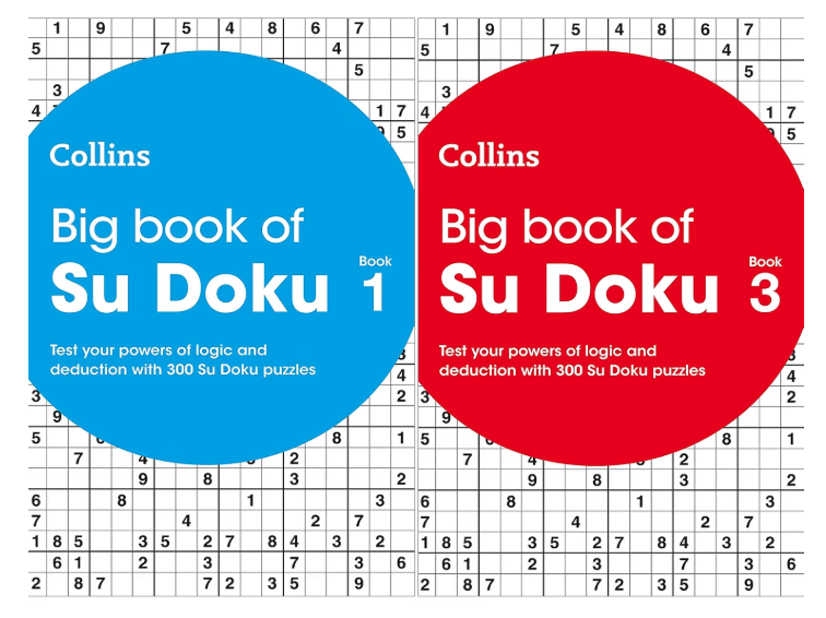 Collins Su Doku Collection: Big Book of Su Doku Book 1 & Big Book of Su Doku 3