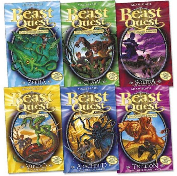 Beast Quest Pack: Series 2, 6 books, RRP £29.94 (Arachnid the King of Spiders, Claw the Giant Monkey, Soltra the Stone Charmer, Trillion the Three-Headed Lion, Vipero the Snake Man, Zepha the Monster Squid). (Beast Quest)
