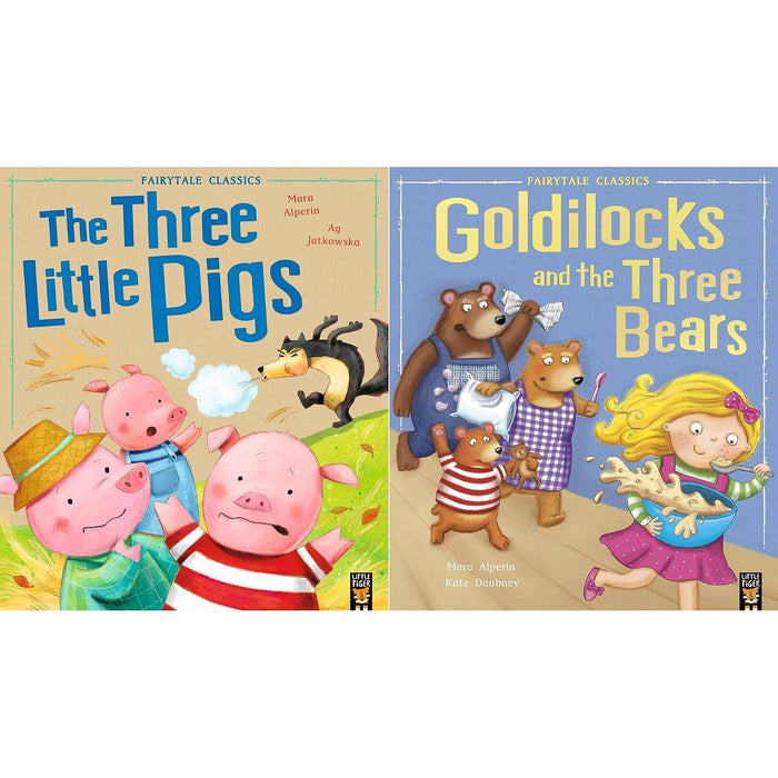 Fairytale Classics Collection: 2-Book Set by Various Authors (The Three Little Pigs, Goldilocks and the Three Bears)