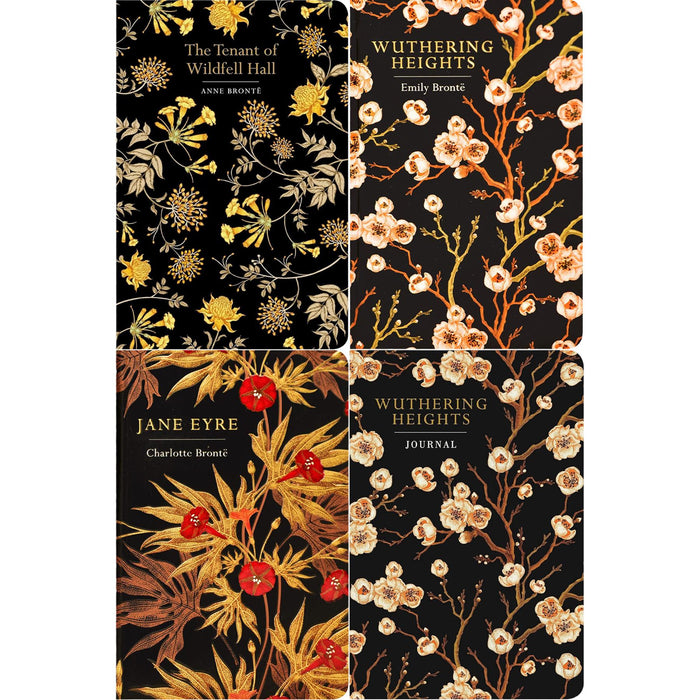 The Brontë Sisters Collection: Jane Eyre, Wuthering Heights & The Tenant of Wildfell Hall (Hardcover, 3 Books) with Wuthering Heights Journal – Gothic and Romantic Classics in Chiltern Editions