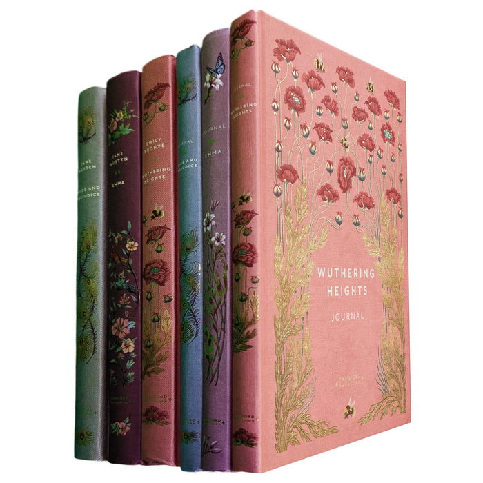 The Pride and Prejudice, Emma & Wuthering Heights Collection (Hardcover, 3 Books + 3 Journals) – An Exquisite Cranford Edition Set of Romance, Society & Gothic Literature