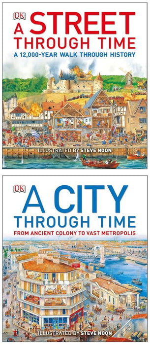 Discovering the Past: A Children's Illustrated Journey Through Civilization with A Street Through Time & A City Through Time – Exploring 12,000 Years of History and Urban Growth