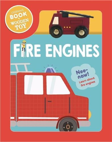Fire Engines - Book & Wooden Toy