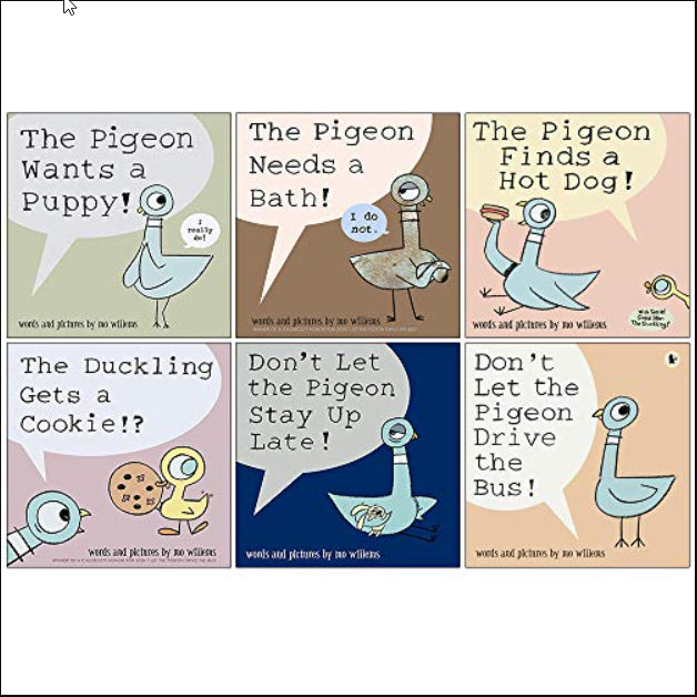 The Mo Willems' Pigeon Book Collection