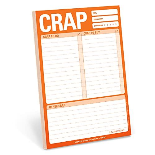 Crap Pad, To Do List Note Pad, 6 x 9-inches