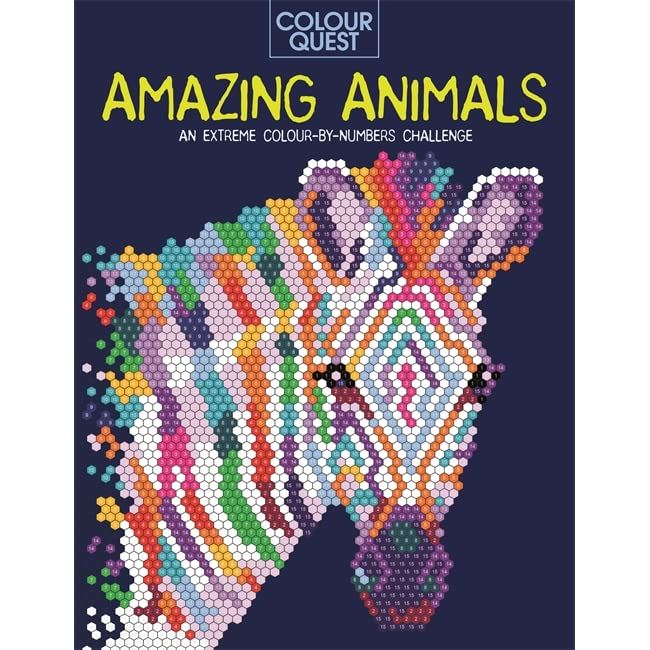 Colour Quest®: Amazing Animals: An Extreme Colour by Numbers Challenge
