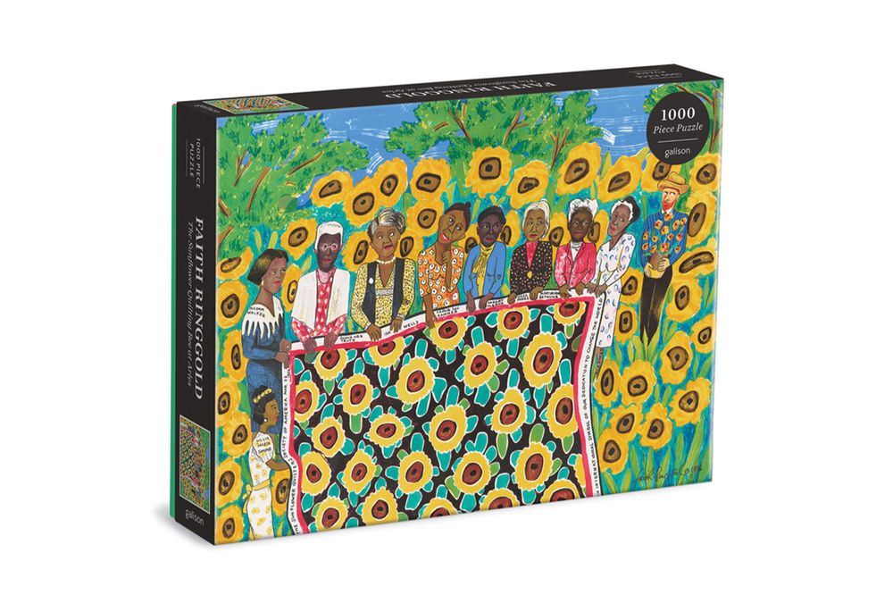 Galison 9780735370067 Faith Ringgold The Sunflower Quilting Bee at Arles 1000 Piece Puzzle