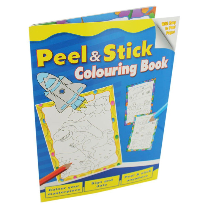 Peel & Stick Colouring Book: Rocket