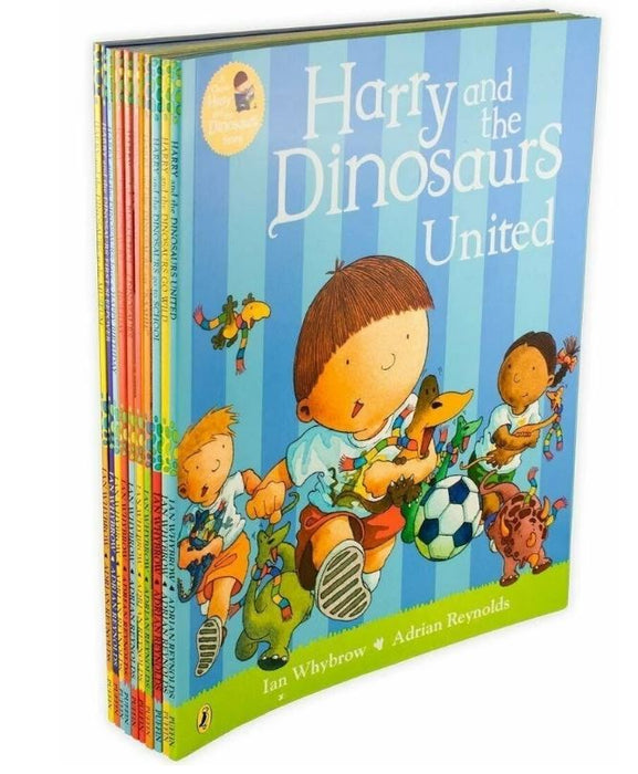 Harry and the Bucketful of Dinosaurs 10 Books Collection Pack Set By Ian Whybrow (Harry and the Bucketful of Dinosaurs, at the Museum, Go Wild, have a Happy Birthday, First Sleepover, Harry and the Bucketful of Dinosaurs go on Holiday, United...)