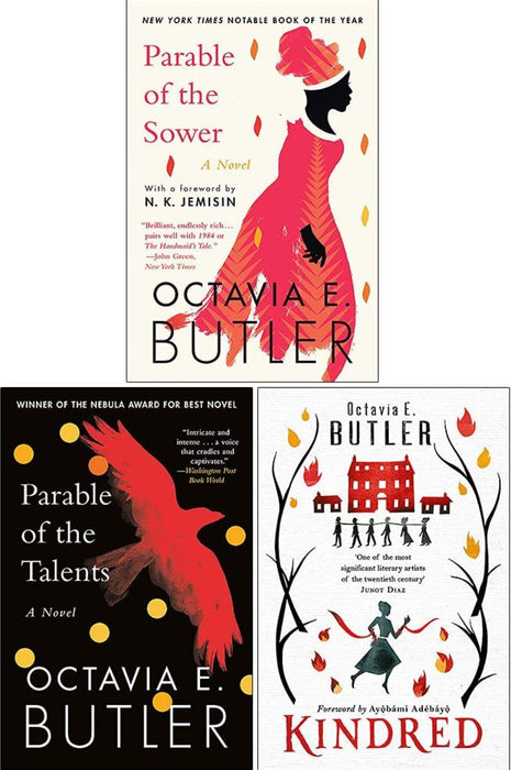 Octavia E. Butler Collection 3 Books Set (Parable of the Sower, Parable of the Talents, Kindred)