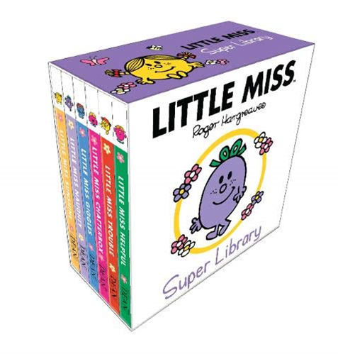Little Miss Super Library: Helpful.Chatterbox.Giggles.Sunshine.Naughty.Trouble