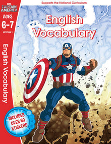 Marvel Learning: Captain America- English Vocabulary Ages 6-7