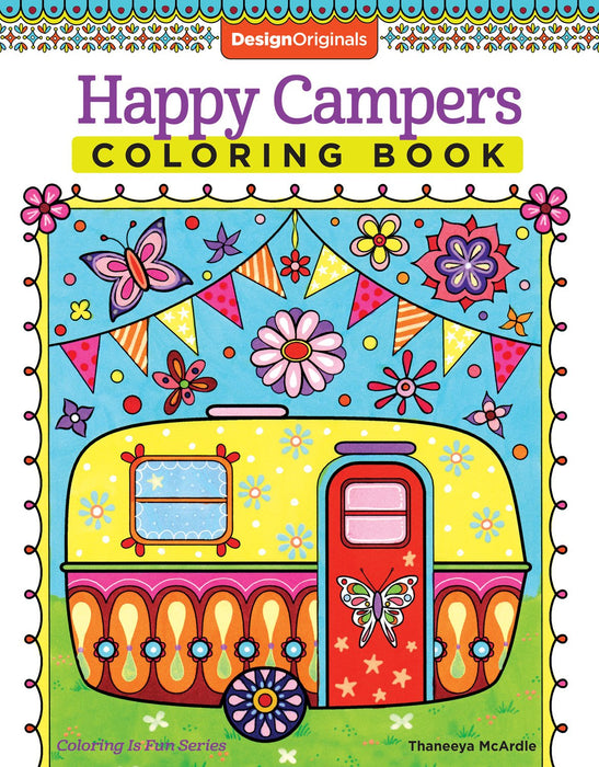 Design Originals: Happy Campers Coloring Book