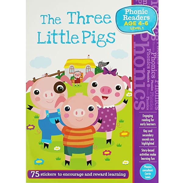 Phonic Readers: The Three Little Pigs (Age 4-6 Level 1)