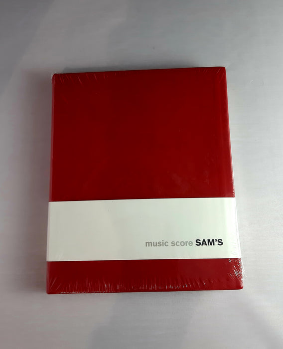 Sam's 15x18 Music Score Red Notebook