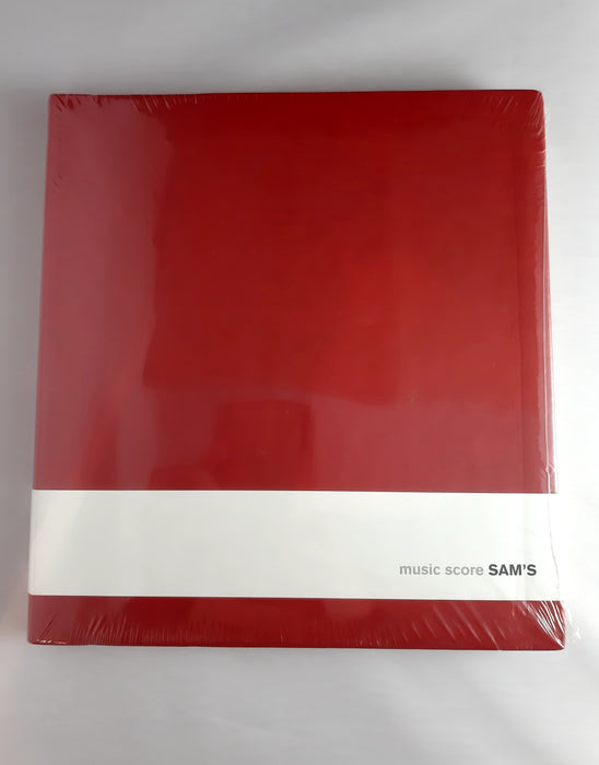 Sam's 23x25 Music Score Red Notebook