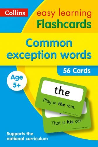 Common Exception Words Flashcards: KS1 English Home Learning and School Resources from the Publisher of Revision Practice Guides, Workbooks, and Activities. (Collins Easy Learning KS1)