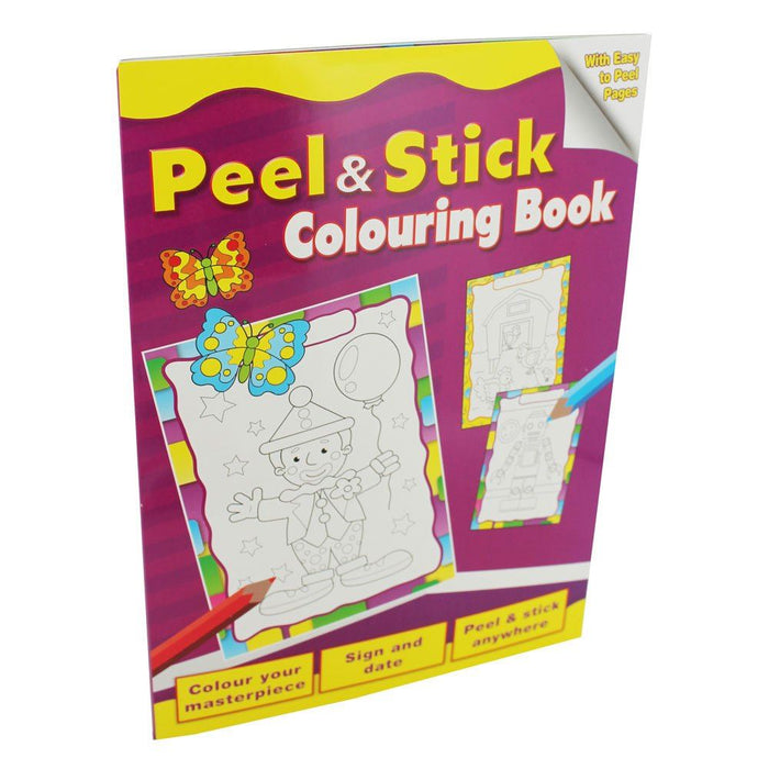 Peel & Stick Colouring Book: Butterfly
