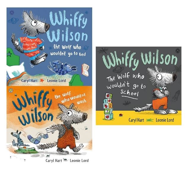 Whiffy Wilson Series Collection 3 Books Set By Caryl Hart ( Whiffy Wilson, The Wolf who wouldn't go to bed, The Wolf who wouldn't go to school )