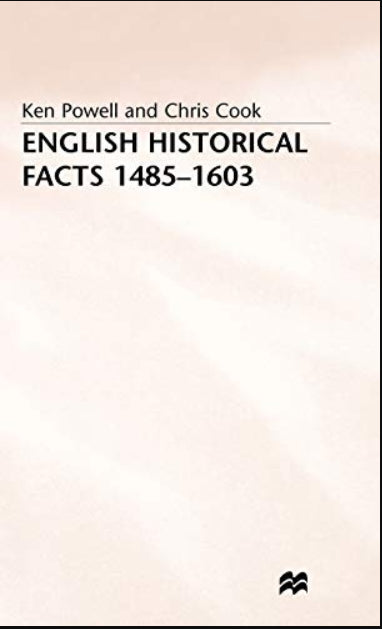 English Historical Facts, 1485-1603 (Palgrave Historical and Political Facts)