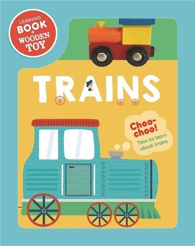 Trains - Book & Wooden Toy